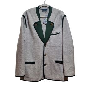Geiger Collections Austria Mens Natur Walk New Wool Trotter Sweater Jacket US 44